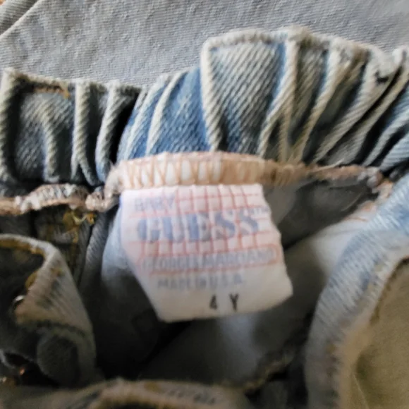 Vintage Baby Guess Light Wash Blue Jeans Size 4 Years - Picture 2 of 9